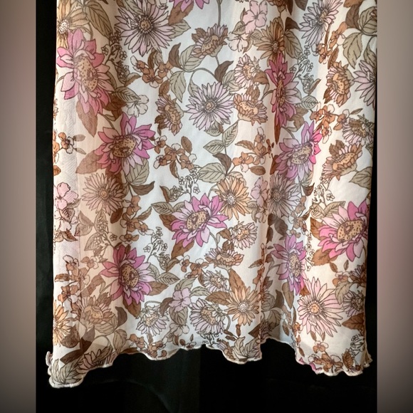 NWT No Comment floral print multicolored dress. Women’s L. - Picture 5 of 8